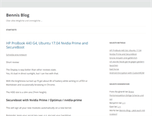 Tablet Screenshot of bennis-blog.de